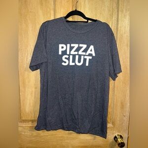 Pizza Slt Gray Graphic T-Shirt. Barstool sports.